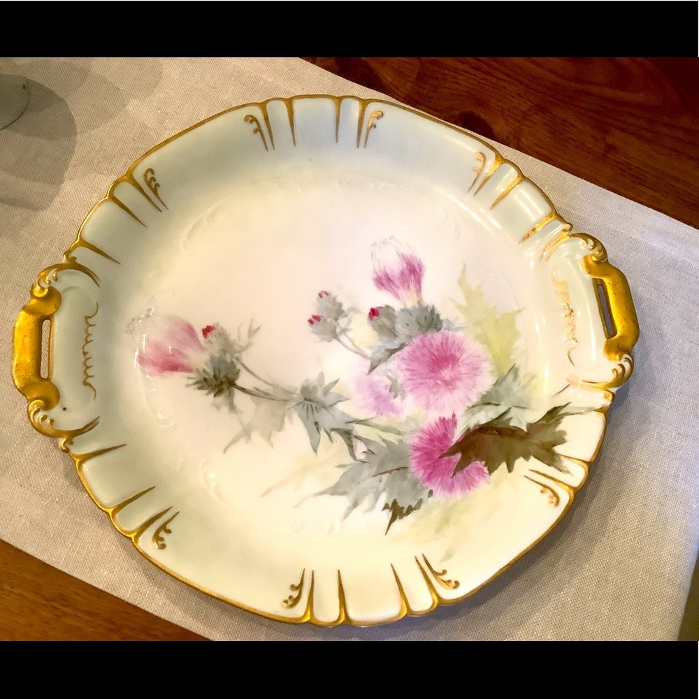 Vintage Gorgeous 14 inch Thistle pattern Platter
